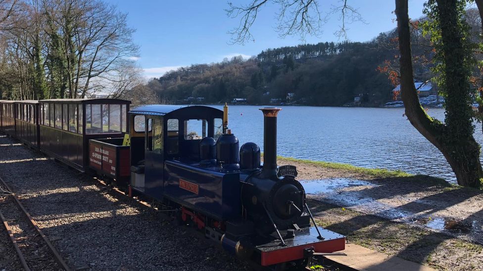 Leek and Rudyard Railway train and coaches