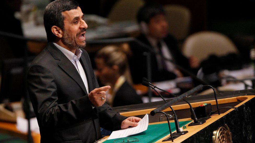 Mahmoud Ahmadinejad at the UN in 2012