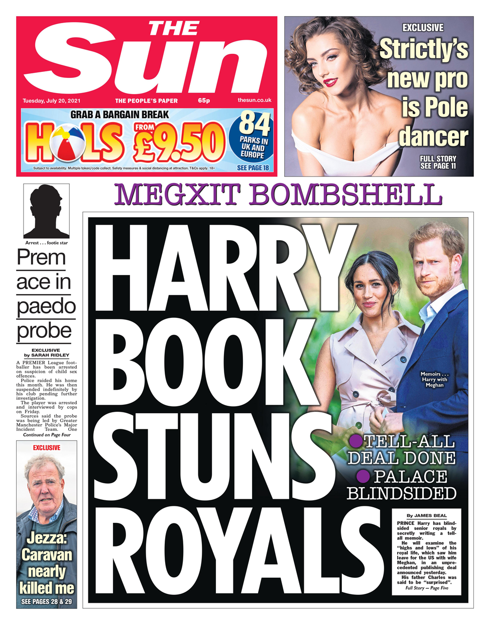 Sun front page 20/07/21