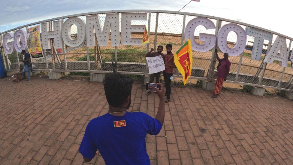 Nonpartisan Demonstrators held a May Rally regarding the ongoing Economy Crisis in Colombo, Sri Lanka on May 1, 2022,