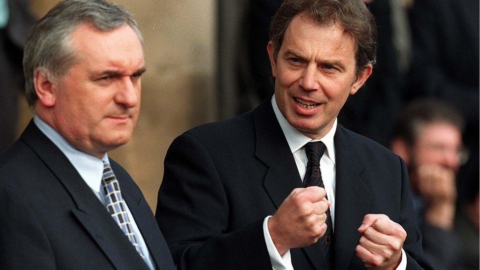 Tony Blair and Bertie Ahern in 1997