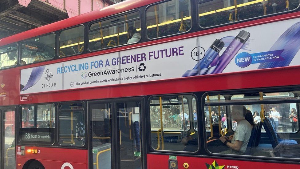 The ad on a bus
