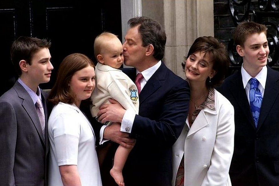 The Blair family in 2001