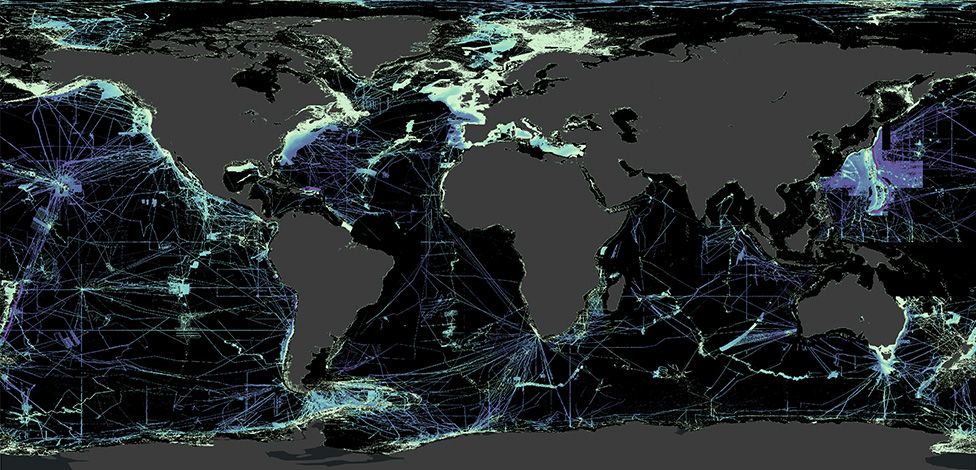 Global ocean floor