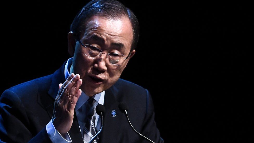 UN Secretary General Ban Ki-moon, whose tenure finishes at the end of 2016