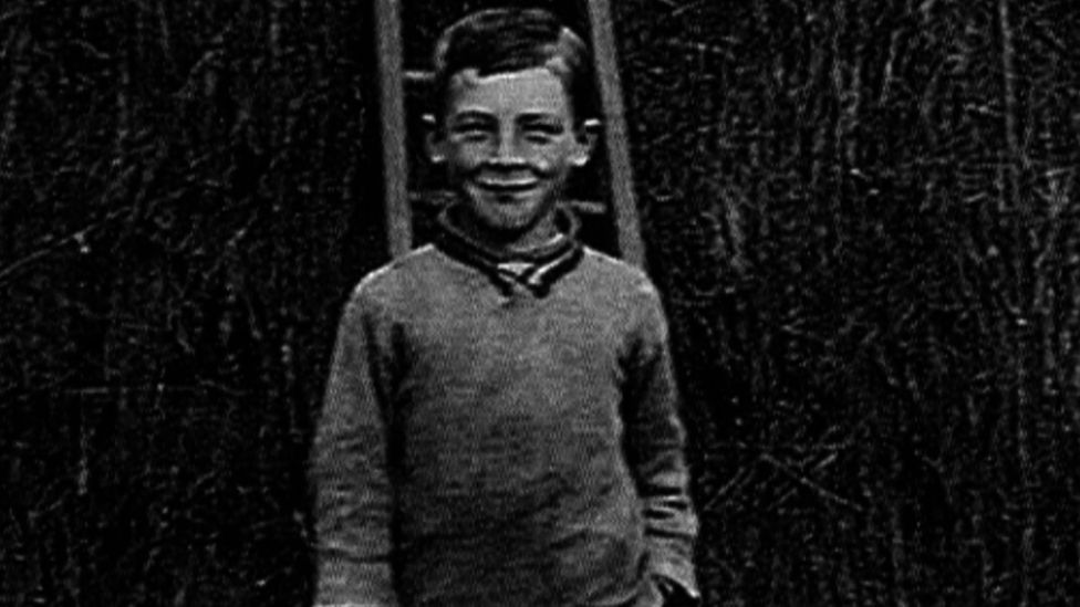Johnny Johnson as a child in Lincolnshire