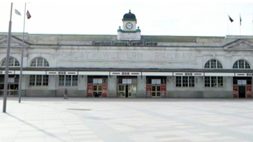 Cardiff central train station