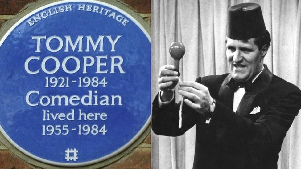Blue plaque / Tommy Cooper
