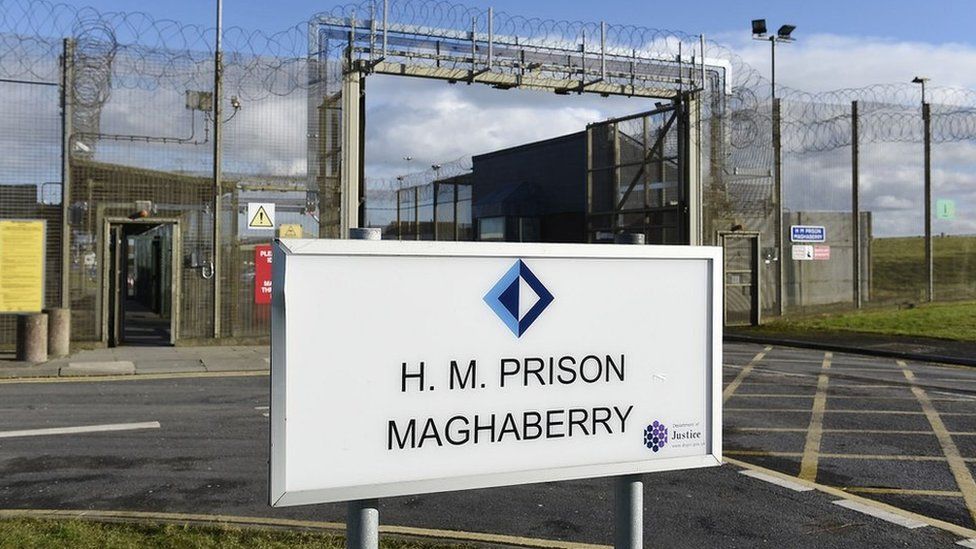The entrance to Maghaberry Prison