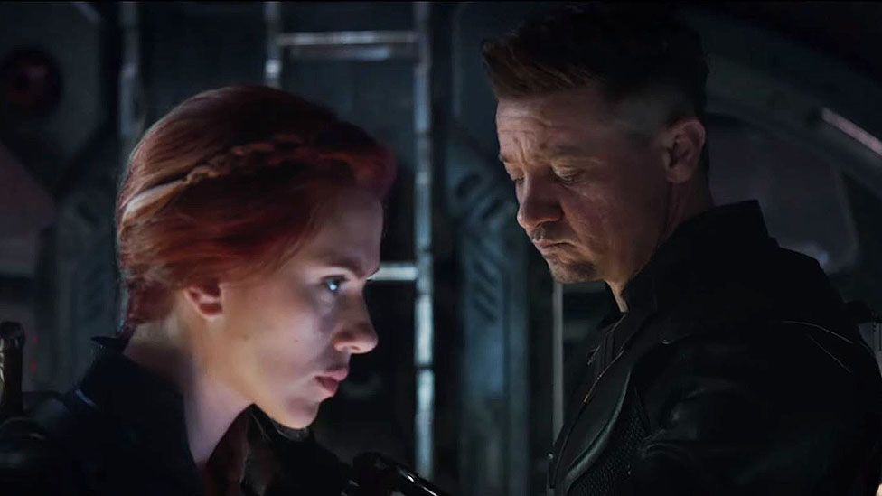 Black Widow and Hawkeye