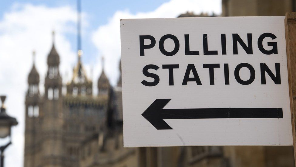 Polling station in Westminsters
