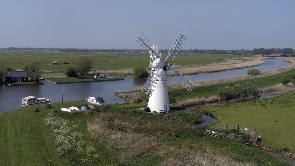 Thurne Windmill on the Norfolk Broads