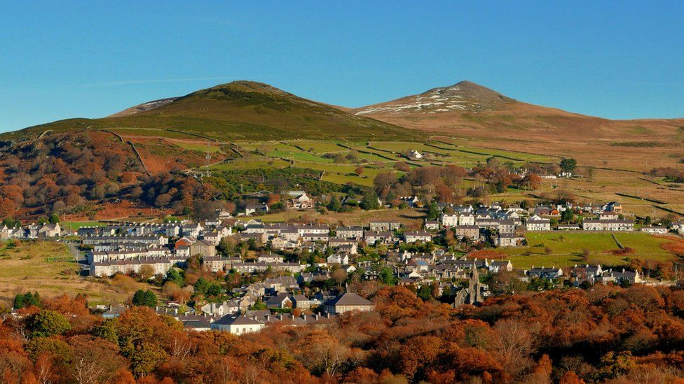 Looking across Bethesda, Gwynedd, towards the hills, captured by Pete Whitehead
