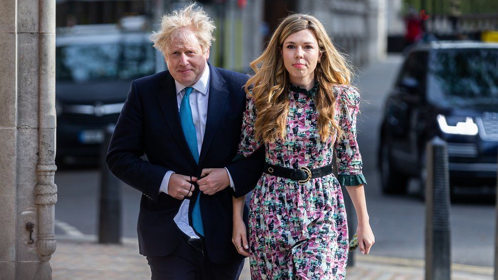 Boris and Carrie Johnson