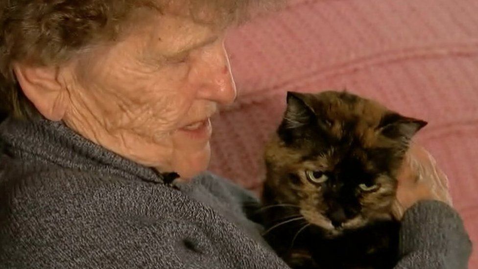 Her cat, Nikki, helped to stave off hypothermia and frostbite
