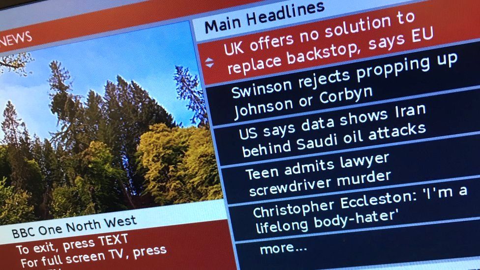 BBC red button headlines