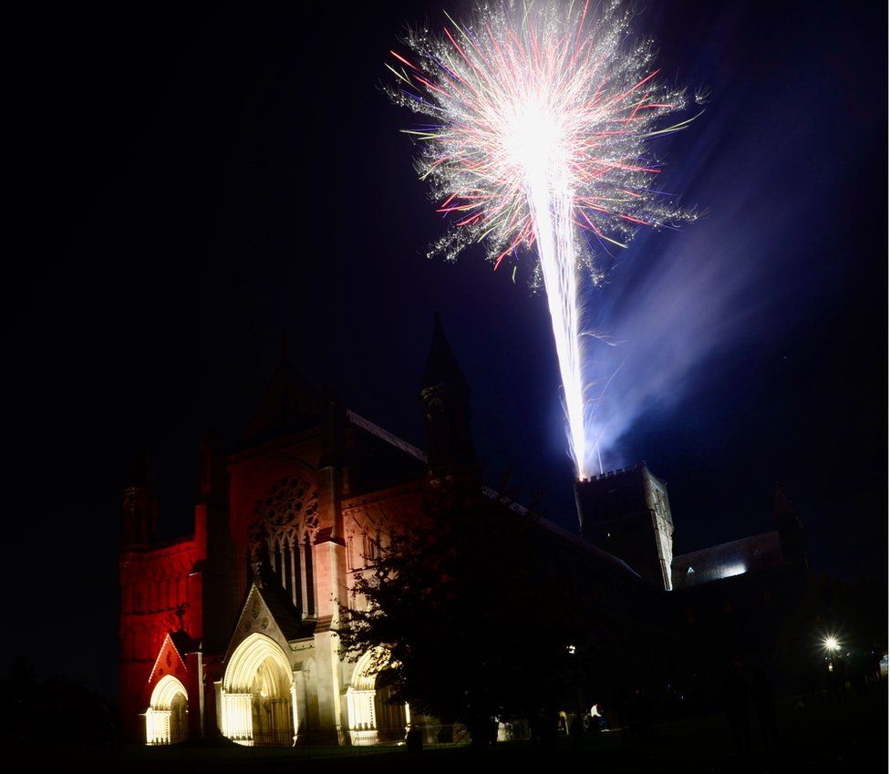 St Albans Cathedral fireworks