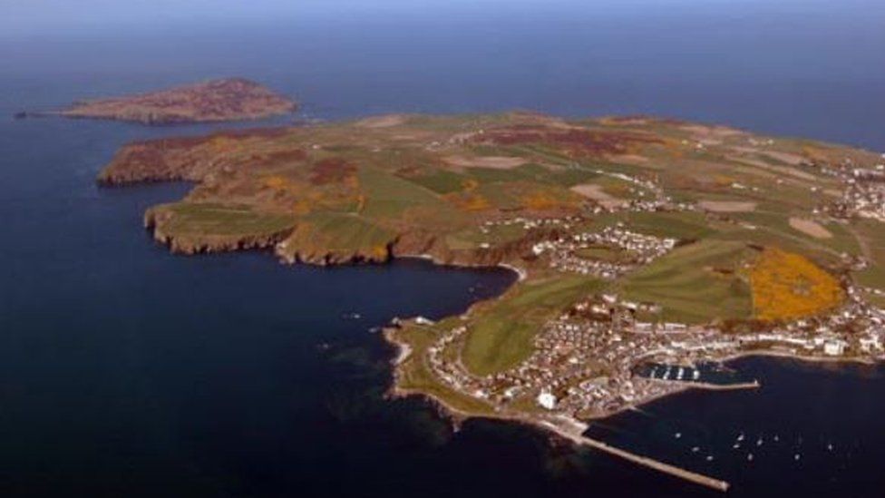 Aerial view of the Isle of Man