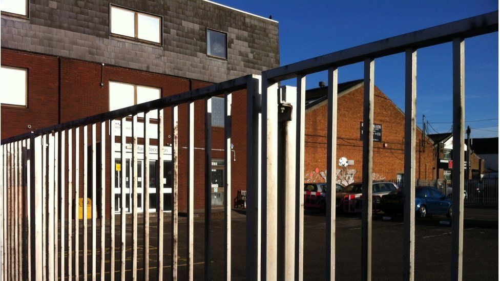 Picture of school gates