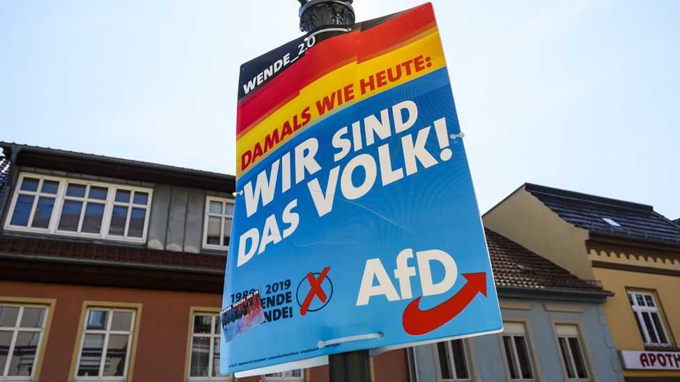 AfD poster in Zehdenick, 28 Aug 19