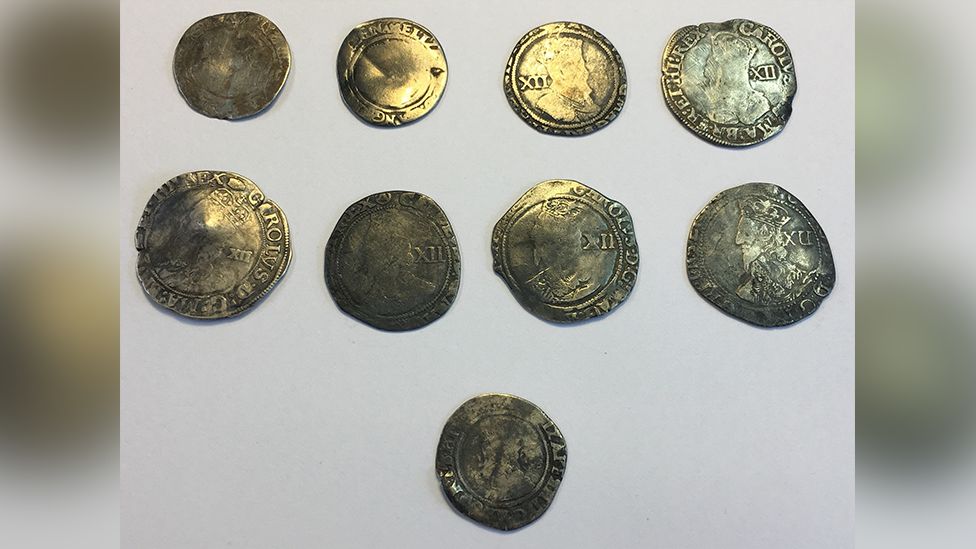A group of post-Medieval silver coins found in Trefnant, Flintshire