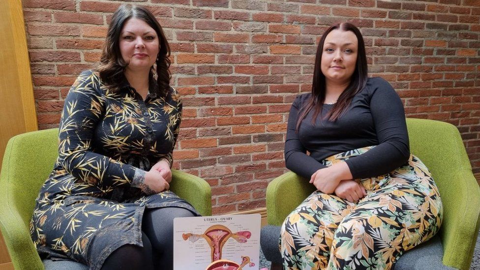 Becky Holmes and Chanelle Urquhart both have endometriosis