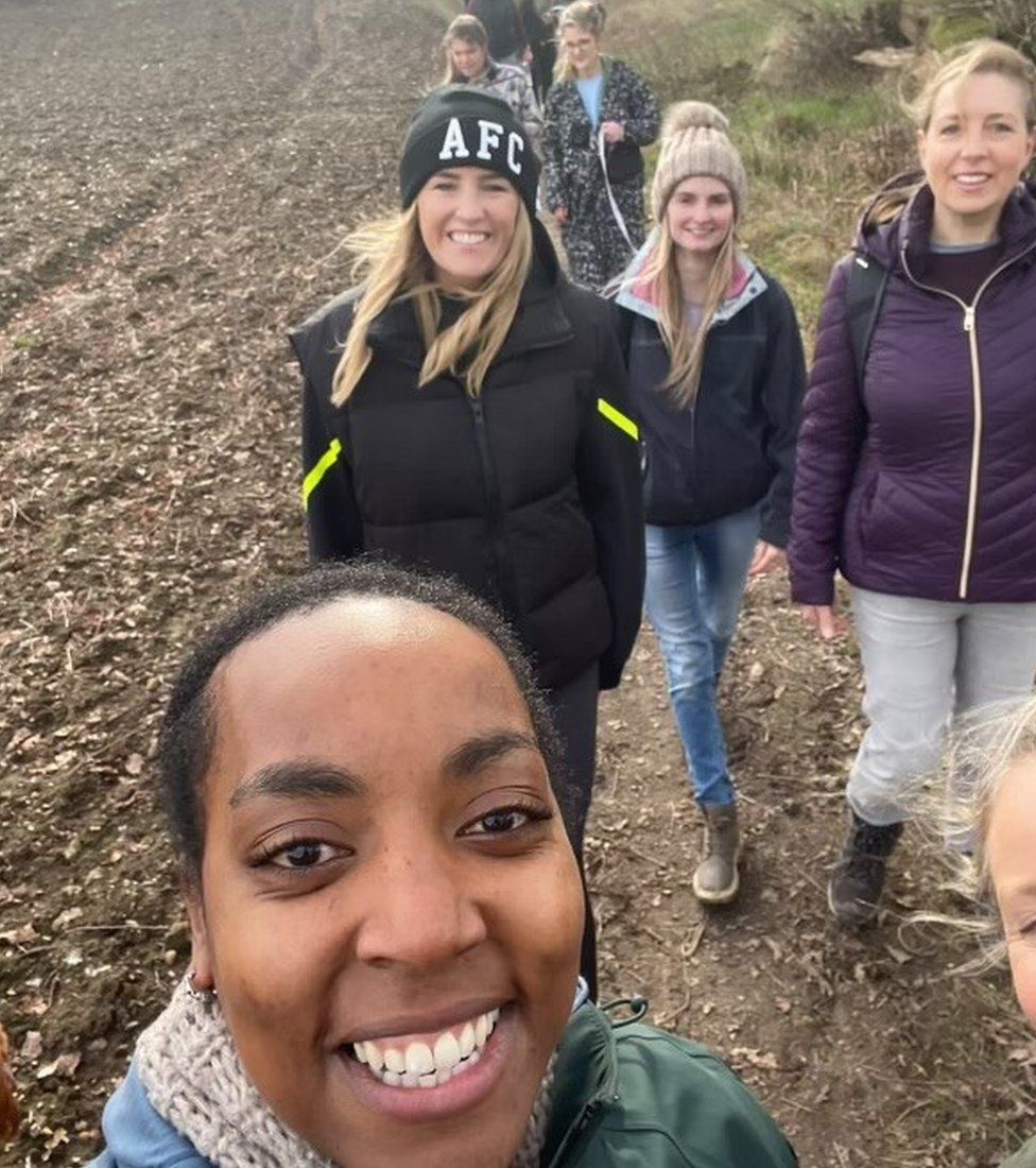 Women who Walk group, walking in Hertfordshire