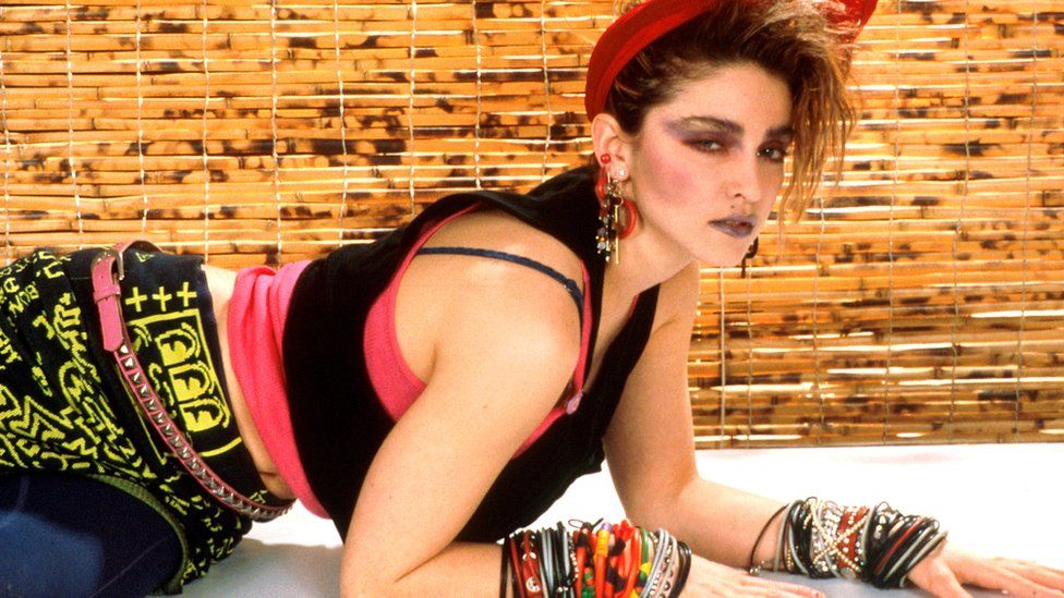 Madonna pictured in New York in 1984