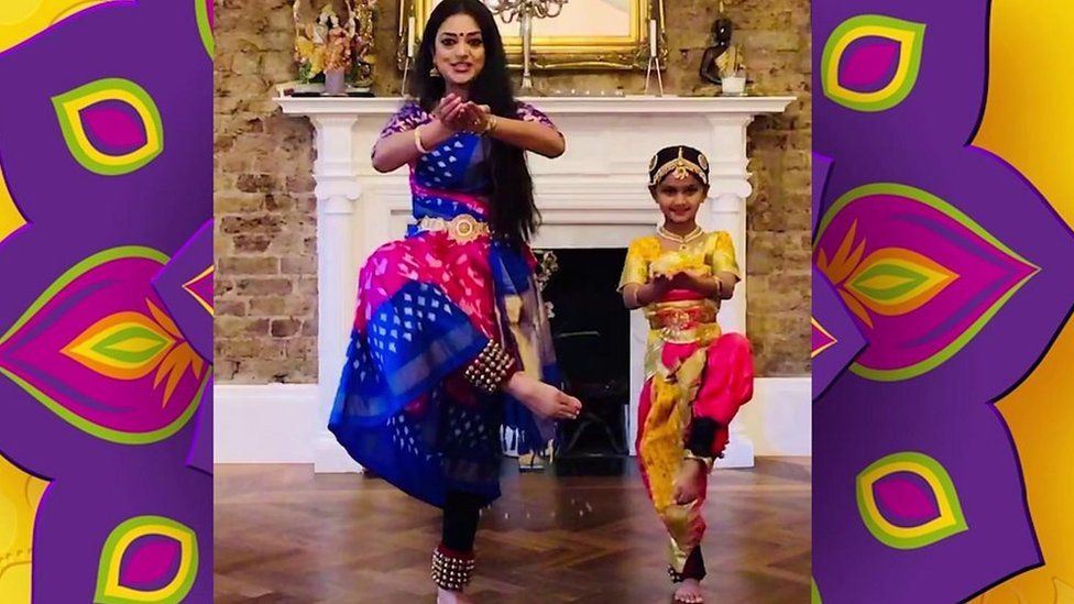 Aishwarya and her mum dancing