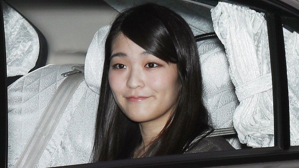 Japanese Princess Mako leaves her home in Tokyo on 18 May 2017