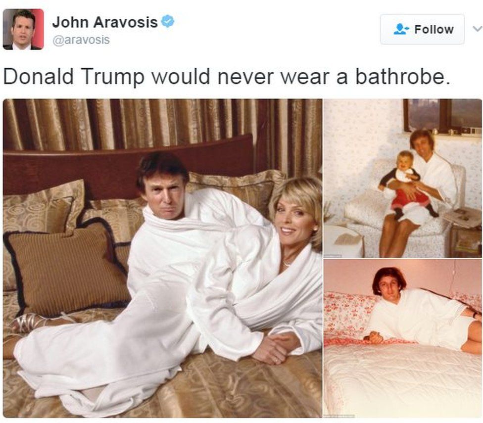 The president and the bathrobe BBC News
