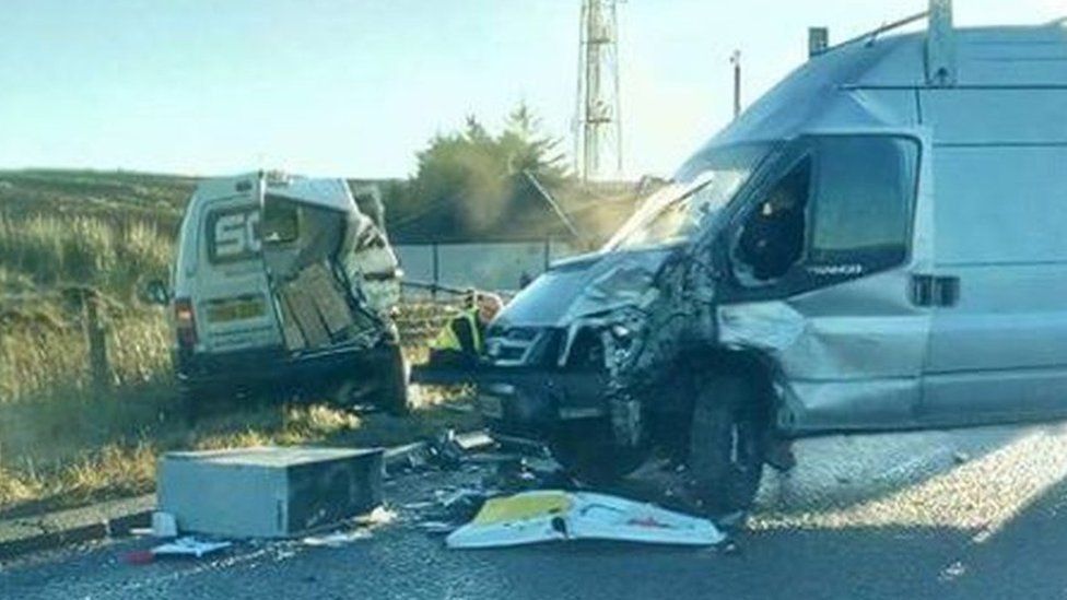 Glenshane Pass Woman dies after three car crash BBC News