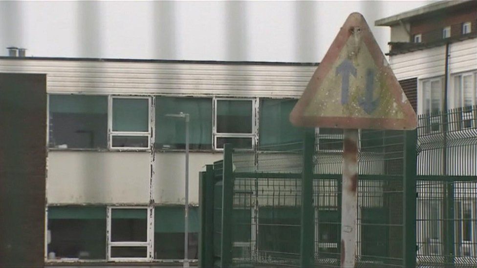 Rotten windows at the Whitehaven Academy