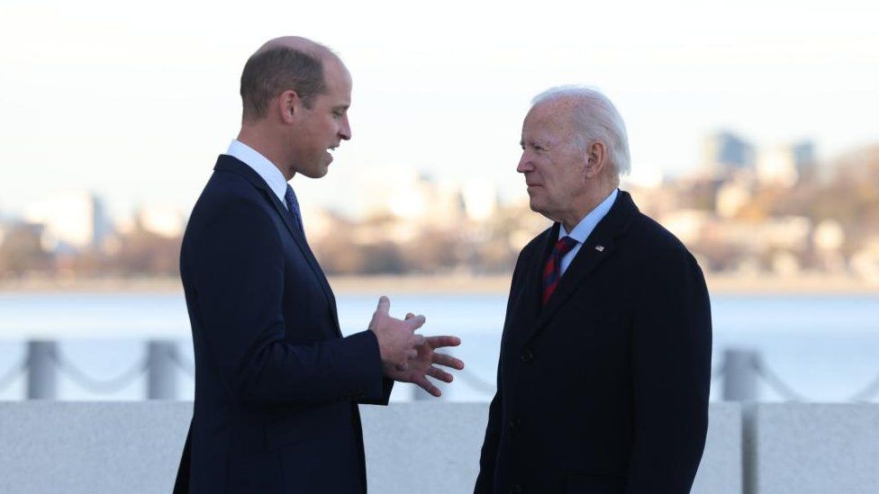 President Biden Greets William in Boston