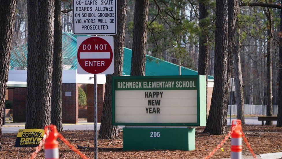 Richneck Elementary School in Newport News, Virginia