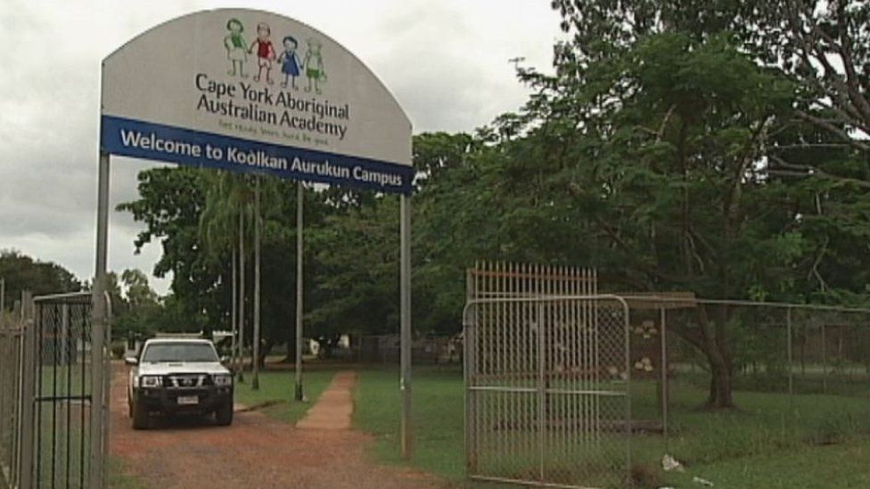 Gate of the Cape York Aboriginal Australian Academy