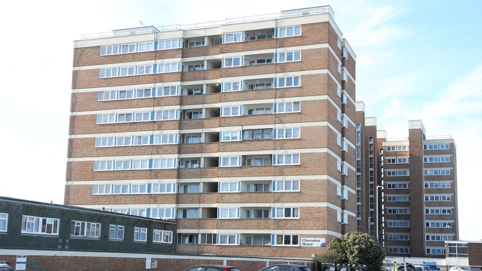 Hove flats fall Murder arrest as woman plunges to her death BBC News