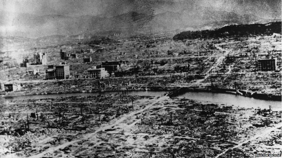 9th August 1945: The city of Nagasaki, devastated by the atomic bomb