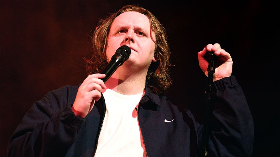 Lewis Capaldi on stage