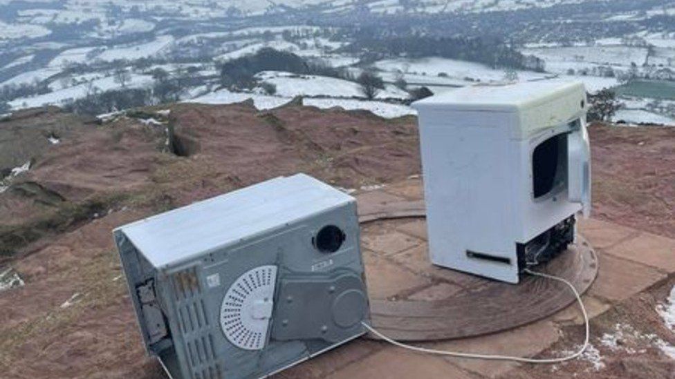 White goods at top of Eccles Pike