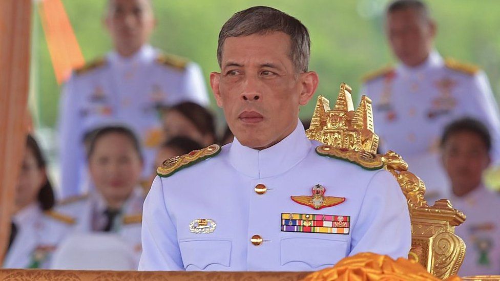 Thailand's Crown Prince Maha Vajiralongkorn attends the annual royal ploughing ceremony at Sanam Luang in Bangkok on May 13, 2015.