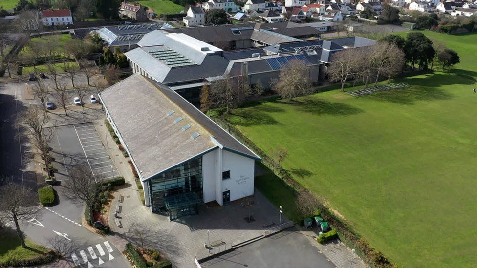 Aerial shot of Guernsey's sixth form centre