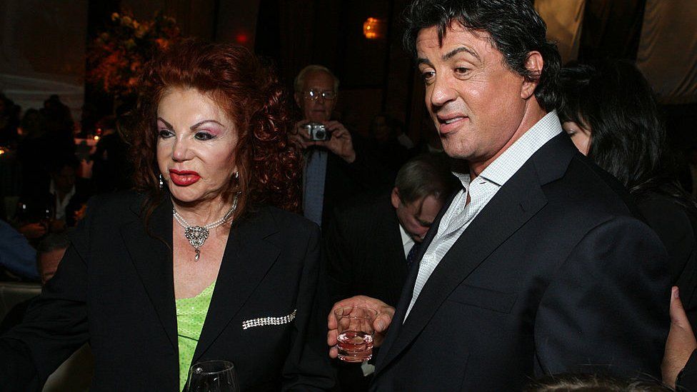 Jackie and Sylvester Stallone