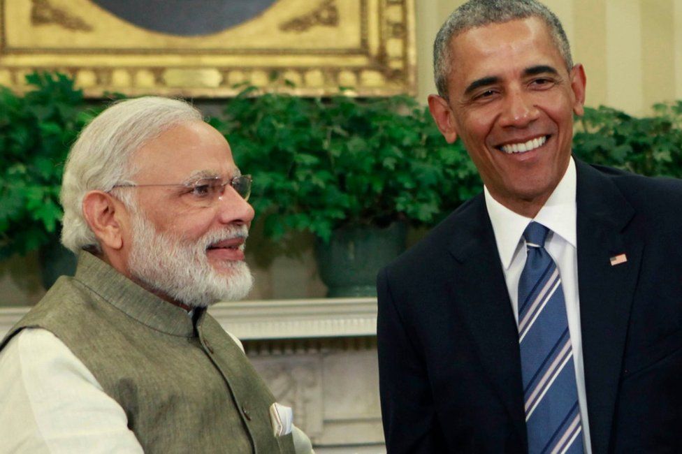 President Barack Obama meets with Prime Minister Narendra Modi of India in the Oval Office at the White House on June 7, 2016 in Washington, DC. Modi will address a joint meeting of Congress on Wednesday.