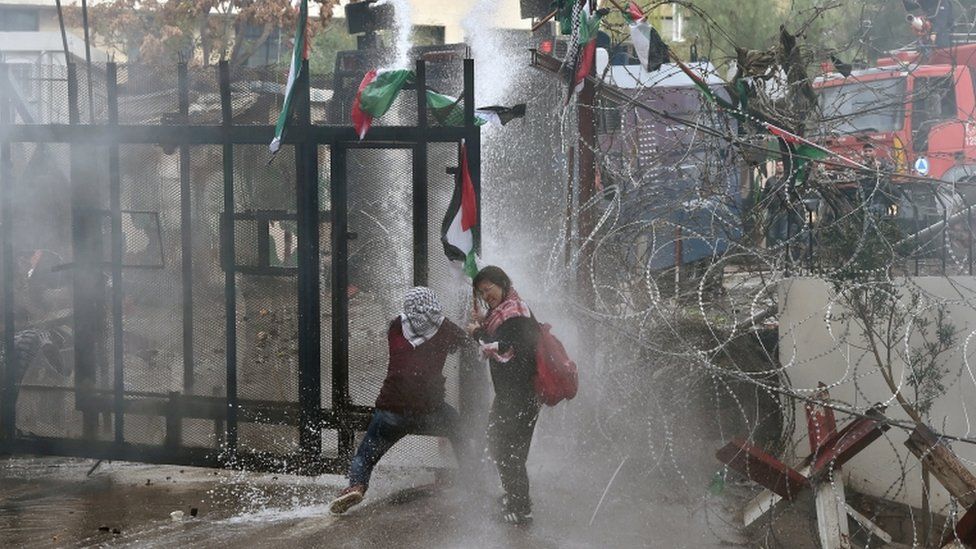 Protesters in Lebanon