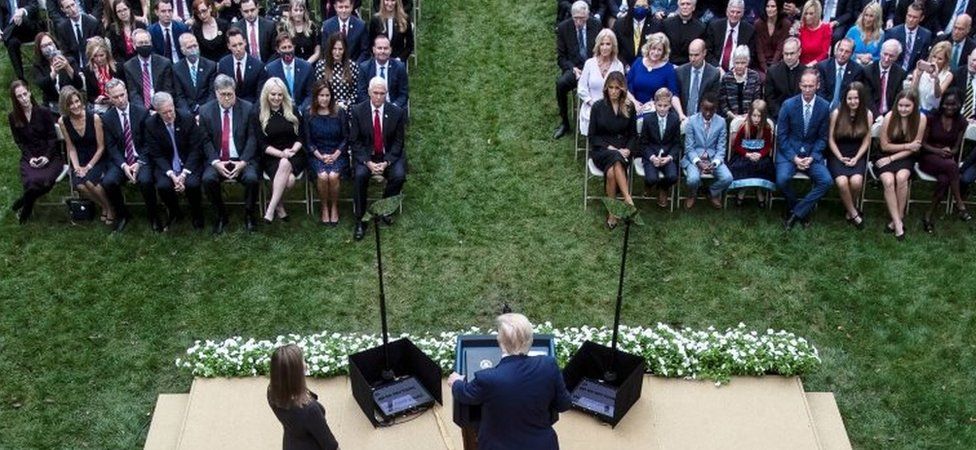 White House event for Amy Coney Barrett