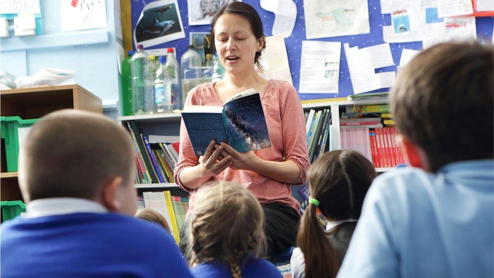 Children learning in school