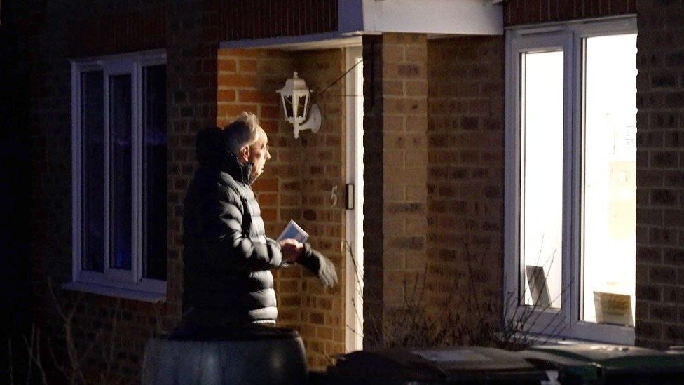 On Wednesday night, the BBC filmed Mr Bone as he canvassed residents in Rushden