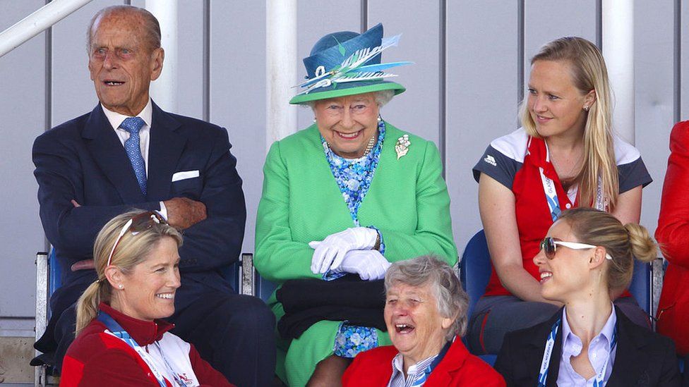The Duke of Edinburgh and the Queen watched the England vs Wales women's hockey match during the Commonwealth Games in 2014 in Glasgow