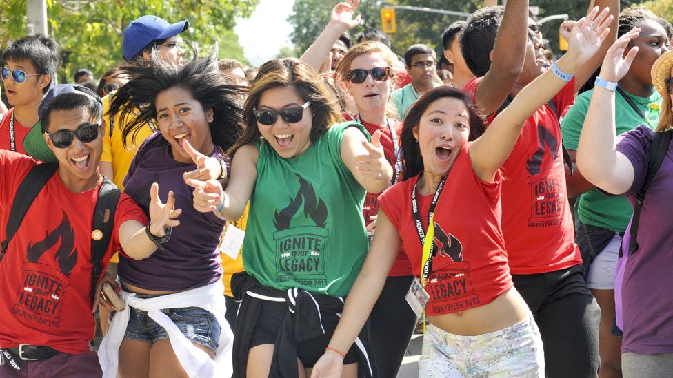 Students at Toronto University